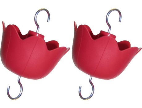 Juego de 2 ganchos para bebederos en forma de flor COZEVDNT