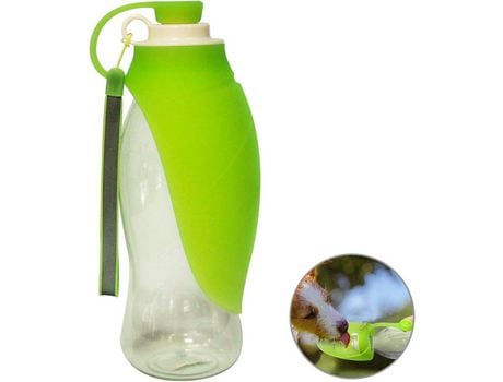 Bebedero portátil de gran capacidad para mascotas en color verde COZEVDNT