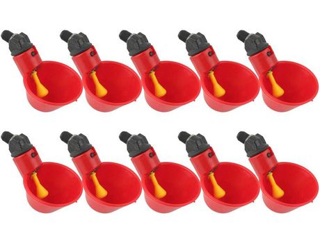 Set de 10 Bebederos Automáticos para Pollos COZEVDNT