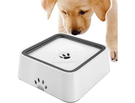 Bebedero Automático para Mascotas sin Mojar la Boca en Gris COZEVDNT