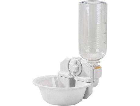 Bebedero de pared para perros y gatos blanco 500ml COZEVDNT