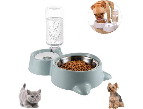 Bebedero automático para gatos en color verde frijol COZEVDNT
