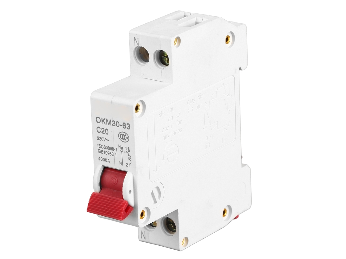 Disyuntor Miniatura, 1 Polo, 230 V, Desconexión Rápida, Resistente A Altas Temperaturas, Para Uso Doméstico.