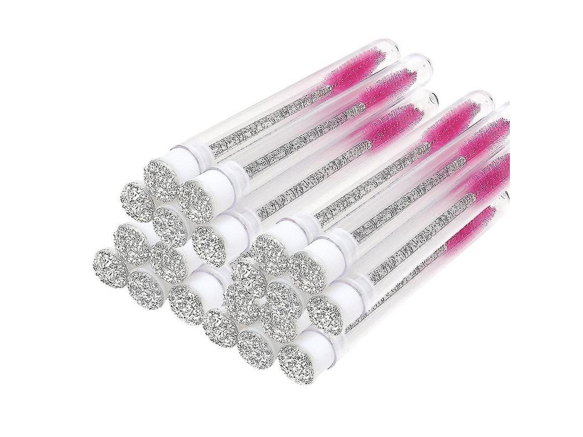 Cepillos Para Extensiones De Pestañas Con Tubo De Descarga De Diamante, Herramienta De Maquillaje