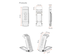 Lámpara De Lectura Led Portátil Con Clip, Recargable Por Usb, Con 3 Colores, 5 Niveles De Brillo Y Temporizador De 30/60 Minutos Para Leer En La Cama.