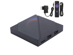 H96max H616 Tv Box Android 10.0 4+32gb 6k Ultraclear Com Controle De Voz Dlna Miracast