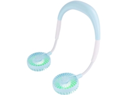 Mini Ventilador De Cuello Portátil Recargable Por Usb Colgante Con Cargador Mini Deportivo Silencioso Plegable