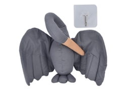Yncm-adorno De Pared Colgante En Forma De Cisne Peluche Para Niños Decoración De Pared Gris