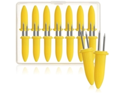 16 Brochetas Reutilizables De Acero Inoxidable Con Pasadores De Acero Inoxidable Resistentes A La Corrosión (16 Unidades)