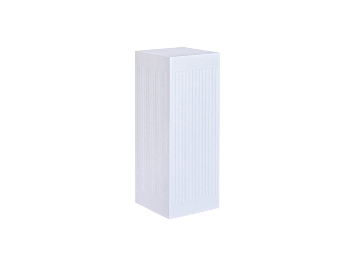 Pedestal Resina Blanco 30x30x80cm