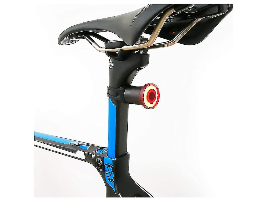 Luz trasera inteligente para bicicleta con encendido y apagado automático IPX6, color negro Yizhood