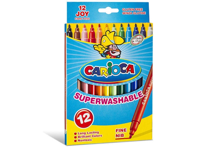 Pack Rotuladores de Punta de Fieltro CARIOCA Joy Multicolor