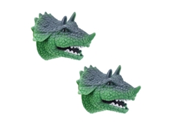 2 piezas marioneta de mano de dinosaurio ALLINLESS