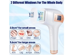 Dispositivo portátil de depilación facial para mujeres y hombres. Sistema de depilación Yizhood con compresa de hielo mejorada.