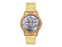 Reloj De Pulsera Unisex Para Parejas Con Correa De Silicona Y Movimiento De Cuarzo (dorado)
