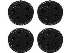 Juego De 20 Soportes Redondos Negros De 10 Cm Para Soportes Grandes