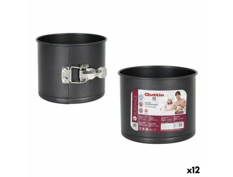 Molde Desmontable QUTTIN 104921 16 x 13 cm 0,5 mm (12 Unidades) (Ø 16 cm)