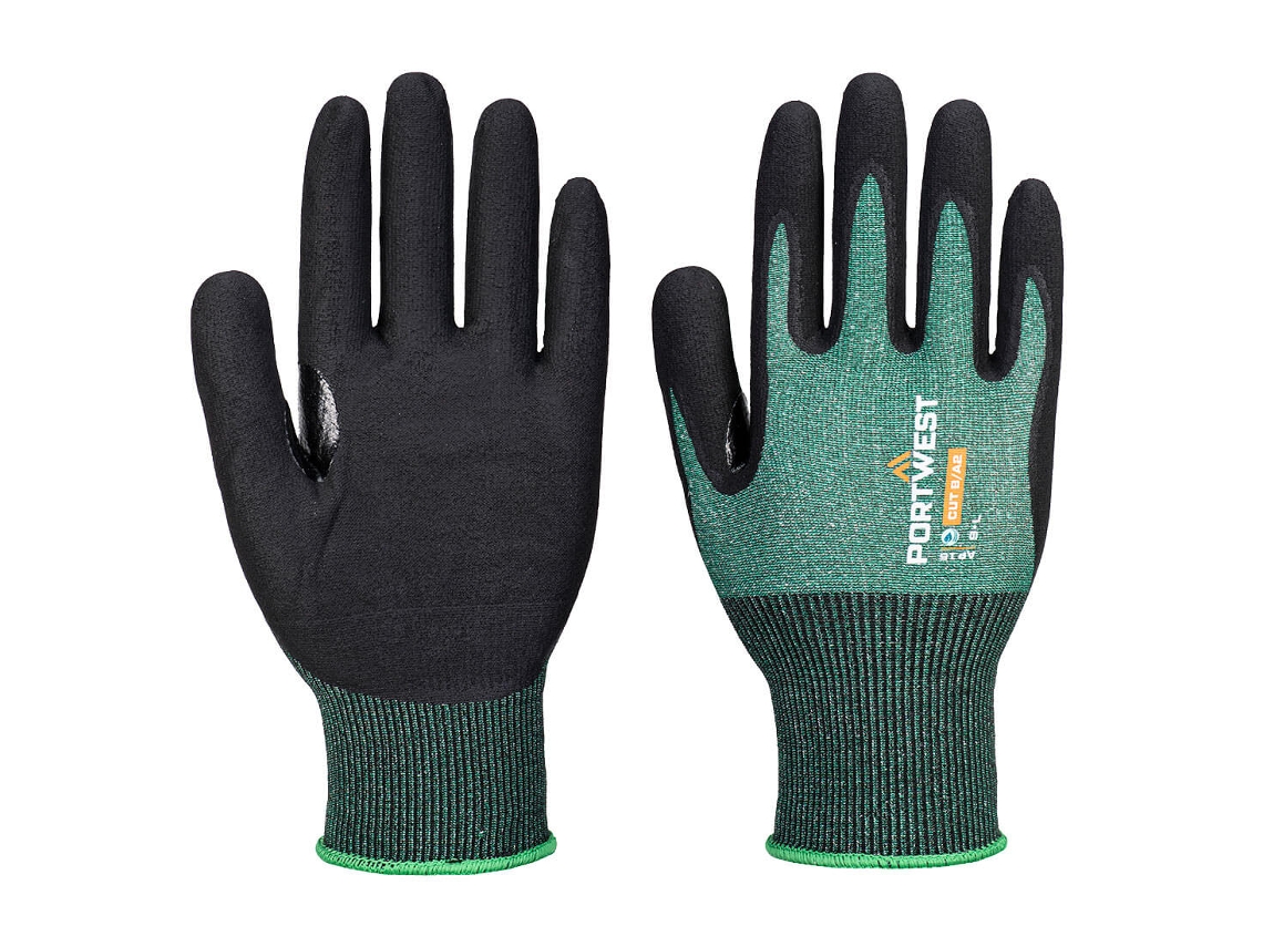 Guante Sg Cut B18 Eco Nitrile (pack 12) - Protección Y Comodidad Verde Negro / Xl