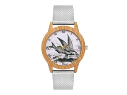 Reloj Analógico De Cuarzo Zhoulianfa Con Sencilla Pulsera De Acero Para Hombre Y Mujer (plateado)