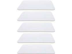 Juego De 5 Pizarras Blancas Pequeñas De Doble Cara Con Líneas, Para Borrado En Seco, De 23 X 30 Cm.