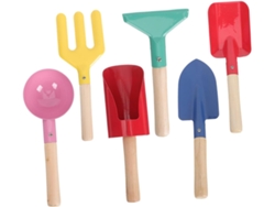 Juego de 6 remos de playa ligeros de metal Topbathy para niños (largo x ancho x profundidad cm)