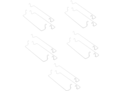 Ganchos De Acero Inoxidable Para Paneles Perforados (15 Unidades) - Accesorios Para Bancos De Trabajo