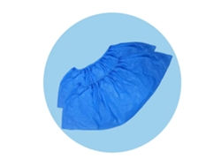 100 Galochas Desechables Cpe Azules Impermeables Antideslizantes