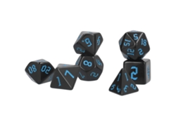 7 Dados Poliédricos Acrílicos Para Juegos De Mesa Dd (azul)