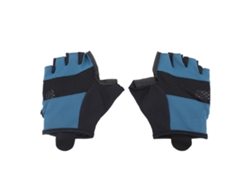 Guantes de ciclismo azules sin dedos, antideslizantes, con absorción de impactos, transpirables, para hombre y mujer, talla XL para bicicleta de carretera.