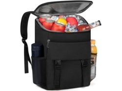 Mochila térmica impermeable para 30 latas, ideal para picnics, acampadas y senderismo, color negro. HEXINYIGJLY