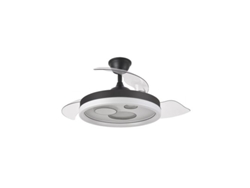 Ventilador Dc Turia 72w 6120lm Negro/blanco 3 Asp.desp. 32/47x50/107d. 3 Colores con remototemporizadormemoria FABRILAMP