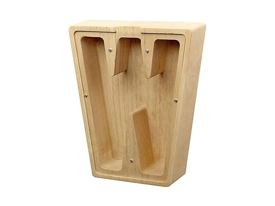 2026-caja De Ahorros De Letra De Madera Para Guardar Cambios 19x21x3.6cm 280g W