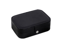 Caja de almacenamiento de joyas portátil de dos capas con forma de chancla