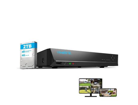 NVR PoE de 8 Canales para Grabación Confiable 24/7 e Disco Duro Incorporado de 2TB