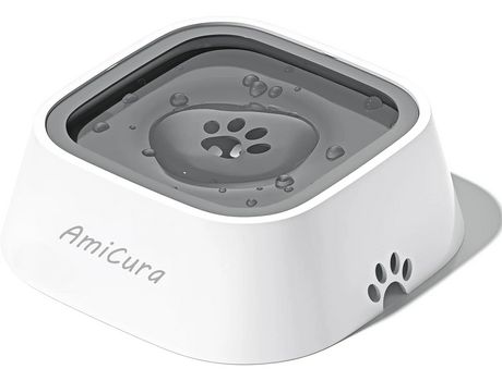 Cuenco de Agua para Perros, Cuenco de 1L, a Prueba de Fugas para Gatos/Perros, Cuenco para Beber, Perros, Antisalpicaduras para Viajes AMICURA