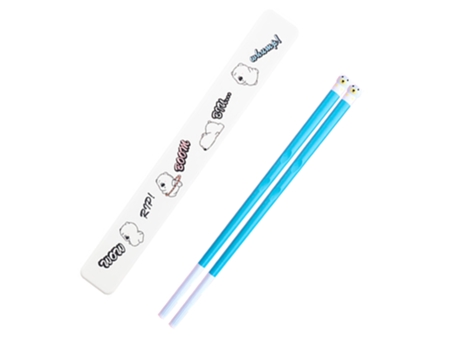Palillos portátiles para niños estudiantes palillos ligeros de aleación con estuche 19,8 cm de largo utensilio portátil reutilizable ZMDECQNA