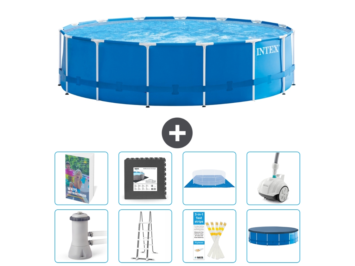 Intex Piscina Com Estrutura Redonda - 457x122 Cm - 9-peças S610