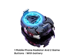 Ventilador portátil para juegos con LED, alimentado por batería, para el hogar o la oficina - STELASPLEN