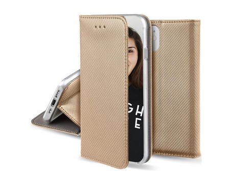 Funda tipo Libro JAYM Oro para Apple iPhone 13 Pro Max (Almacenamiento Tarjetas incluido)