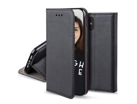 Funda tipo Libro JAYM Negro para Apple iPhone 13 Pro Max (Almacenamiento Tarjetas incluido)
