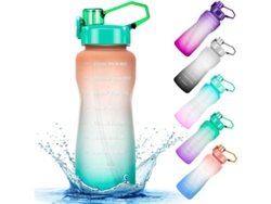 Botella De Agua Motivacional De 2 L/64 Oz Con Temporizador Y Bolígrafo, A Prueba De Fugas, Libre De Bpa Para Gimnasio Y Deportes Al Aire Libre.