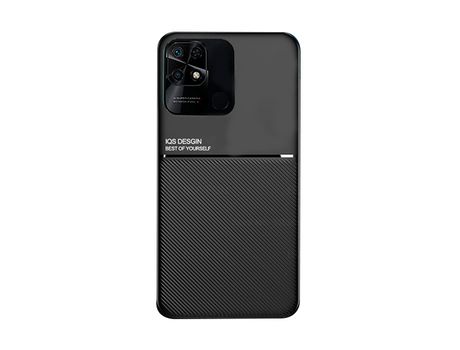Funda Trasera Magnética Anti Choque para Xiaomi Redmi 10 Power - Negro