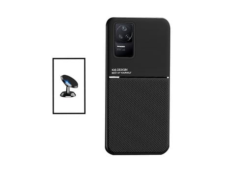 Kit Funda Magnetic Lux + Soporte Magnético de coche para Xiaomi Redmi K50 Pro - Negro