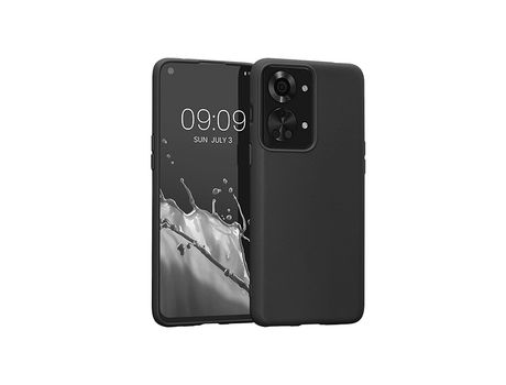 Funda Protección Trasera Silicona para OnePlus Nord 2T - Negro