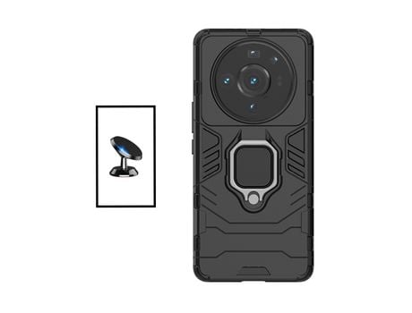 Kit Soporte Magnético de coche + Funda 3X1 Military Defender para Xiaomi 12S Ultra - Negro