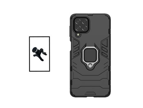 Kit Soporte Magnético + Funda de Protección Militar Magnética para Samsung Galaxy M53 - Negro