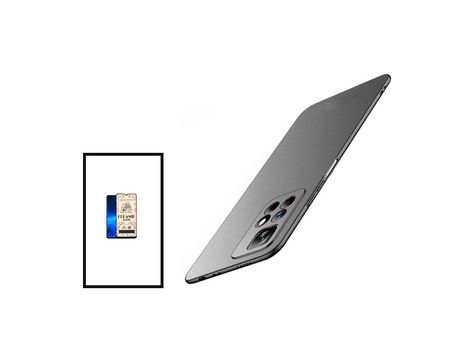 Kit Cristal Templado CeramicGlass Full Cover + Funda SlimShield para Xiaomi Redmi Note 11S 5G - Negro