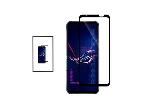 Kit 2xProtector de Pantalla 5D Full Cover para Asus Rog Phone 6 - Transparente/Negro
