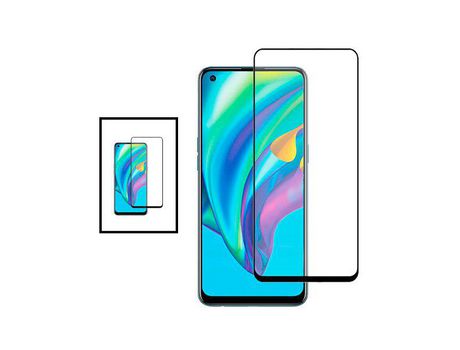 Kit 2 Película de Cristal Templado GorilasGlass para Realme GT Neo 3T - Transparente/Negro