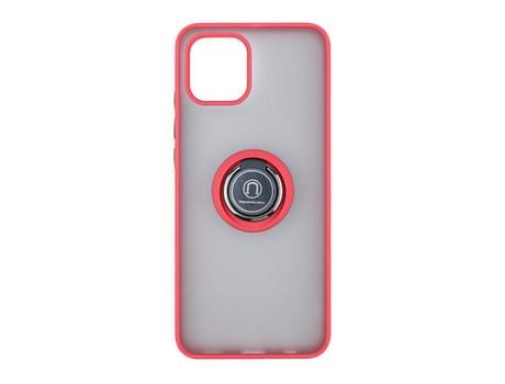 Funda skyhe por Samsung Galaxy A03 Core Gel Bumper con Anillo Rojo